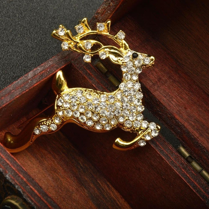 Shining Rhinestone Crystal Brooch Collar Clip Pin Clothes Accessory Jewelry Scarf Buckle Image 3