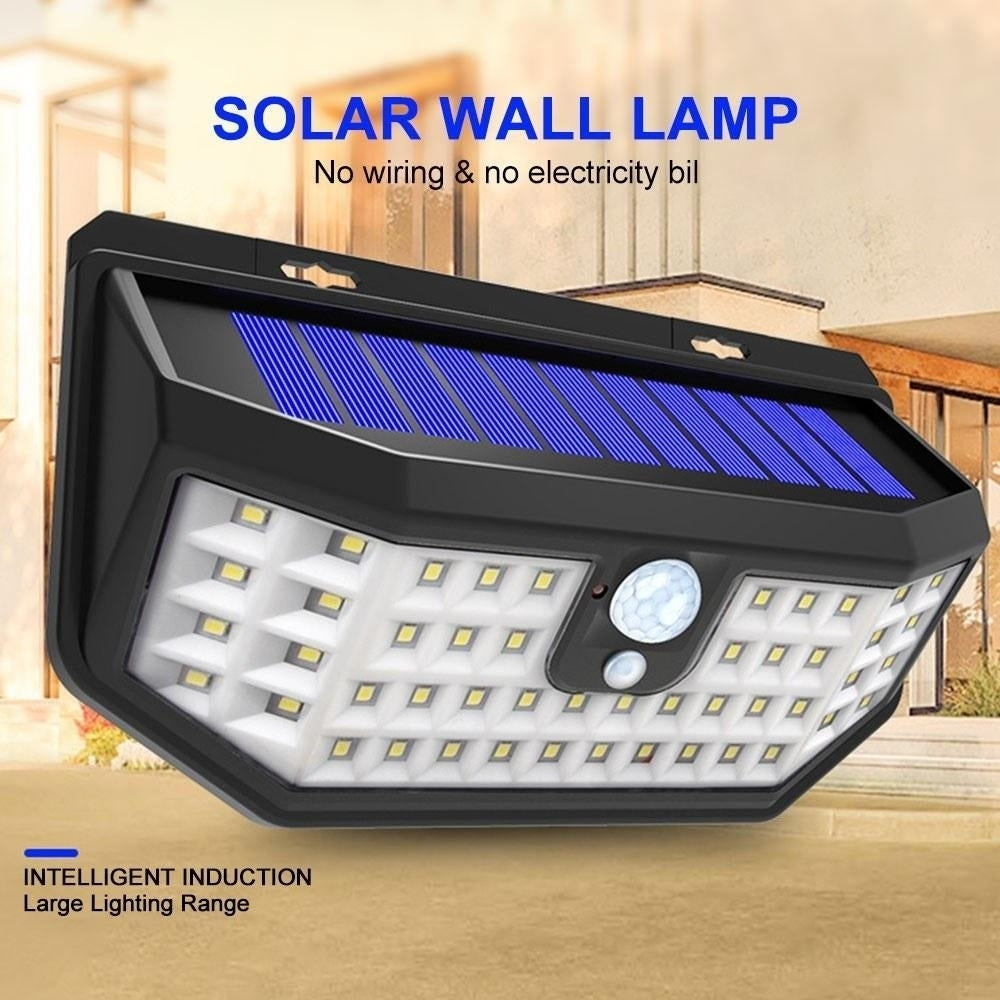 Solar Lamp Human Induction Street Lamp Wall Lamp 48 LEDs DTTT Image 9