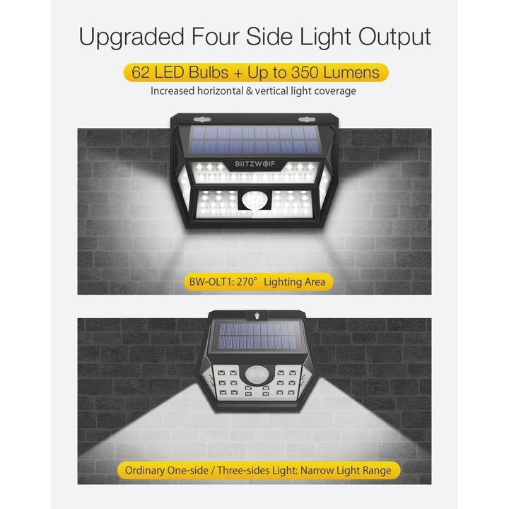 Solar Power 62 LED PIR Motion Sensor Security Lamp Image 11