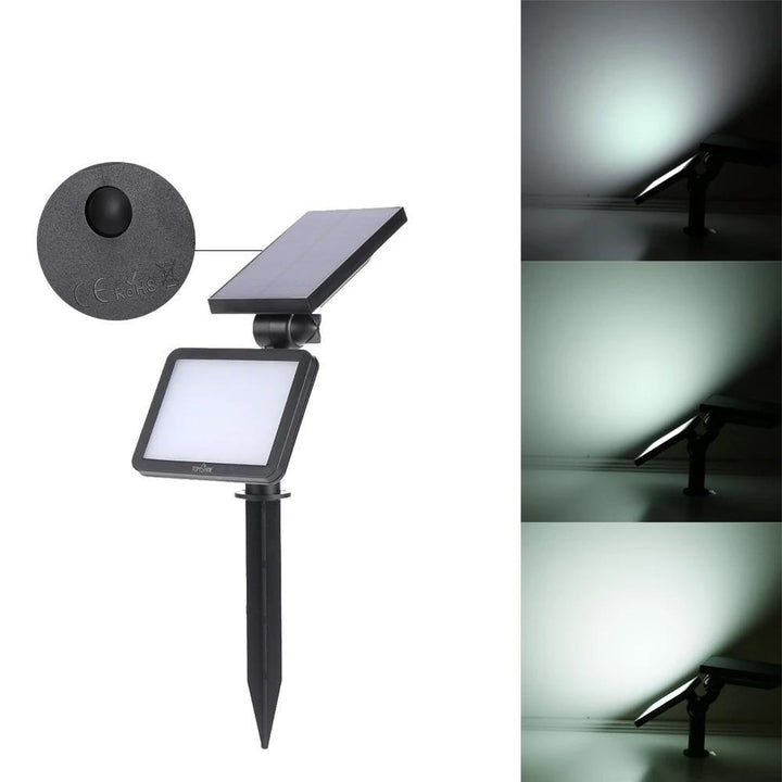 Solar Powered Lawn Lamp Outdoor Wall Light 3W 48LEDs 350LM DTTT Image 5