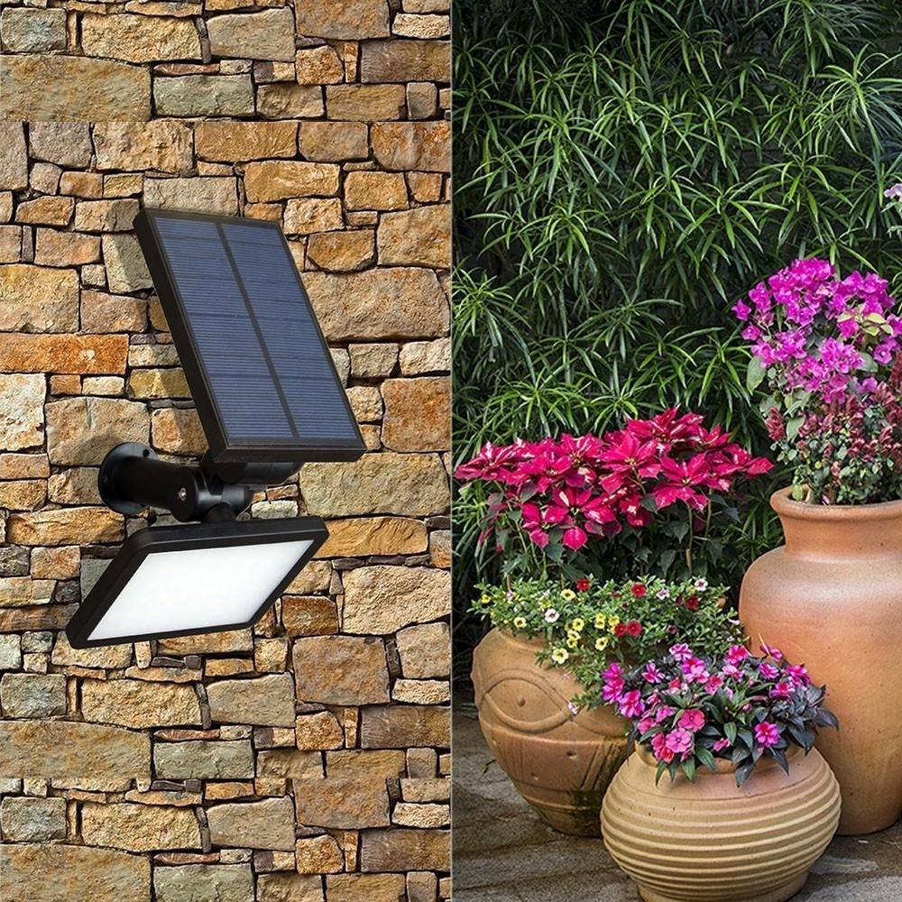 Solar Powered Lawn Lamp Outdoor Wall Light 3W 48LEDs 350LM DTTT Image 10