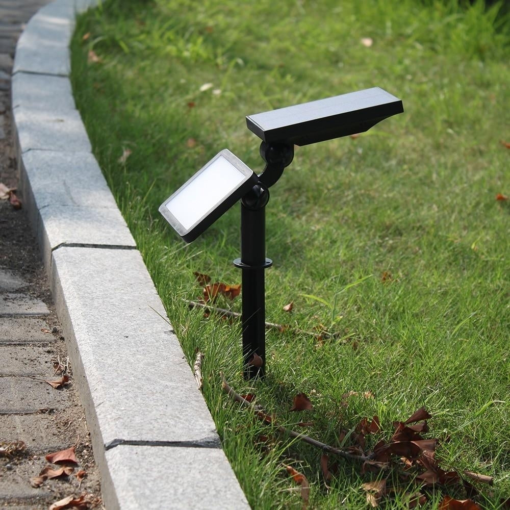 Solar Powered Lawn Lamp Outdoor Wall Light 3W 48LEDs 350LM DTTT Image 11