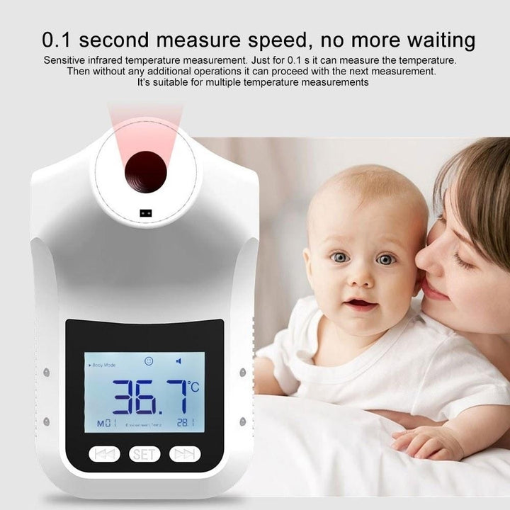 Sterile Thermometer Non-contact Automatic Infrared Thermometer Hanging Temperature Gun Image 11