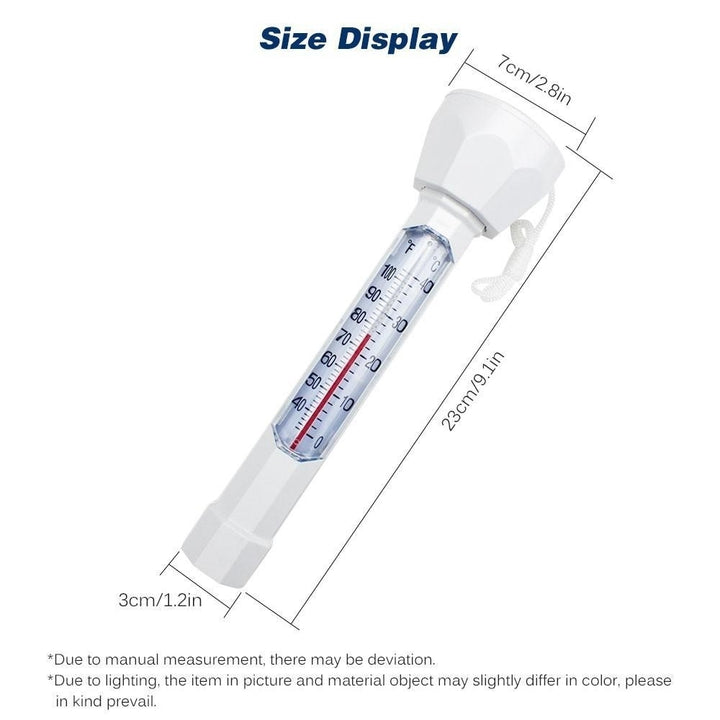 Swimming Pool Floating Thermometer Easily Readable Thermograph Water Temperature Testing Tool with String Image 5