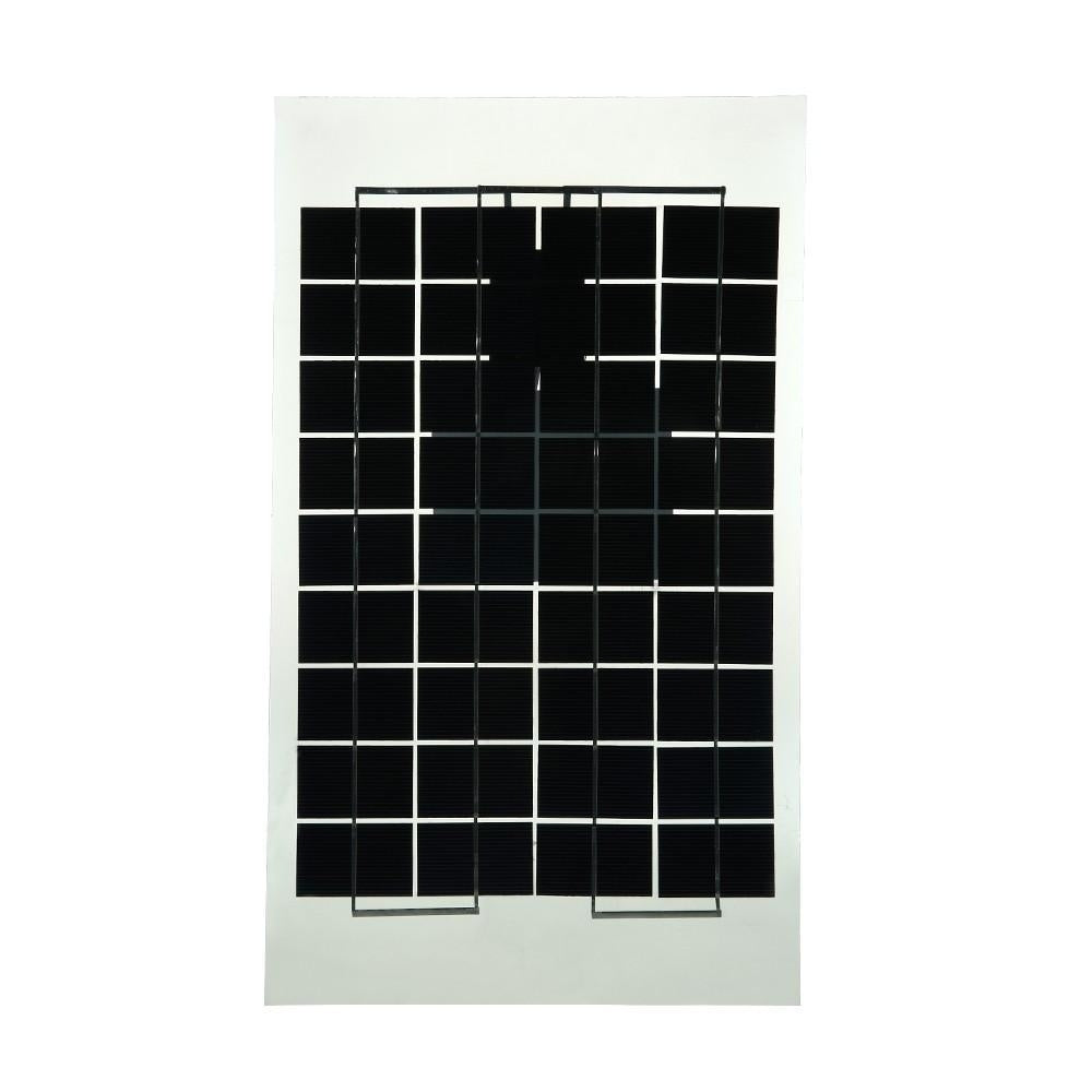 Transparent Epoxy Resin Solar Panel With Alligator Clip Wire 12V 10W 38 X 22 CM Image 2