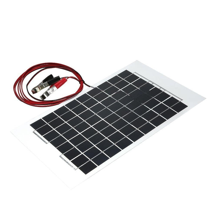 Transparent Epoxy Resin Solar Panel With Alligator Clip Wire 12V 10W 38 X 22 CM Image 8