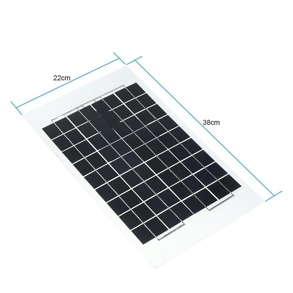 Transparent Epoxy Resin Solar Panel With Alligator Clip Wire 12V 10W 38 X 22 CM Image 12