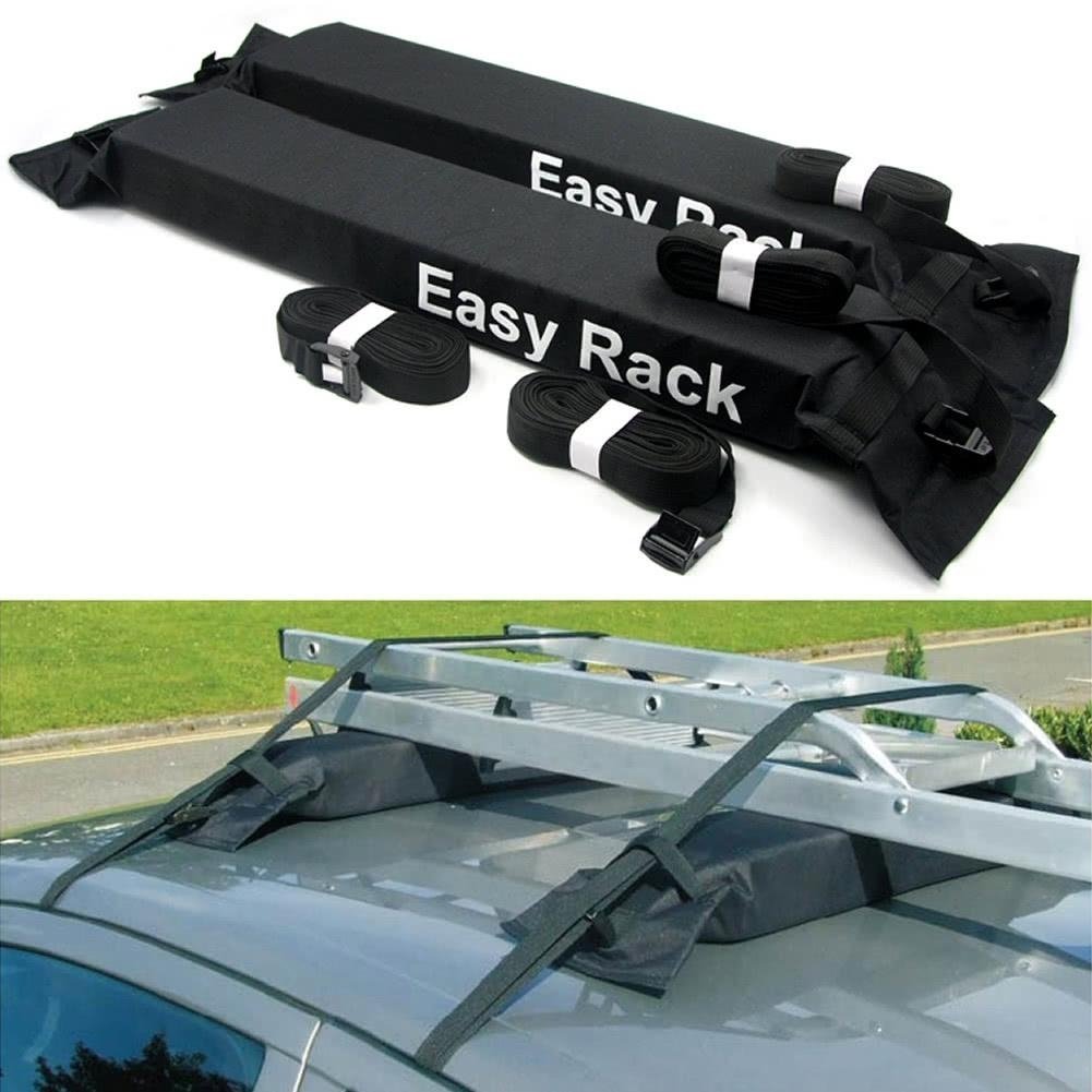 Universal Auto Soft Car Roof Rack Rooftop Luggage Carrier Load 60kg Baggage Easy Fit Removable Image 4