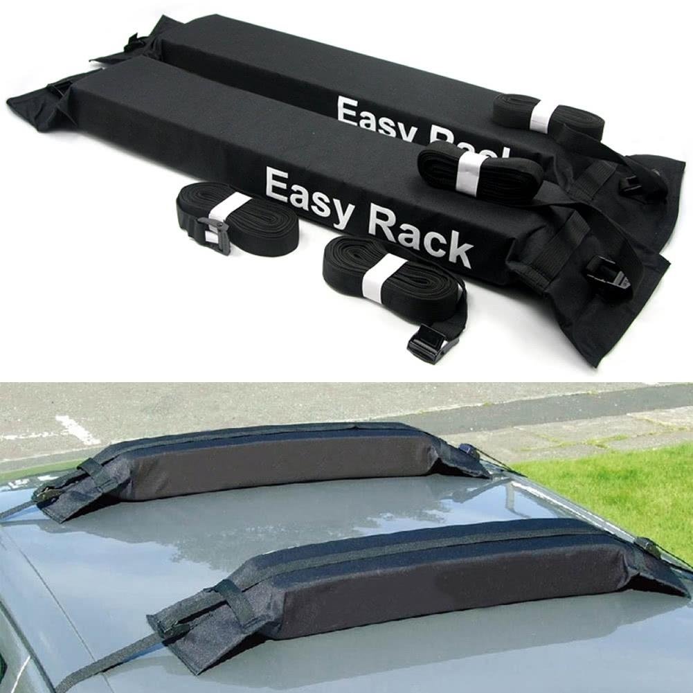 Universal Auto Soft Car Roof Rack Rooftop Luggage Carrier Load 60kg Baggage Easy Fit Removable Image 8