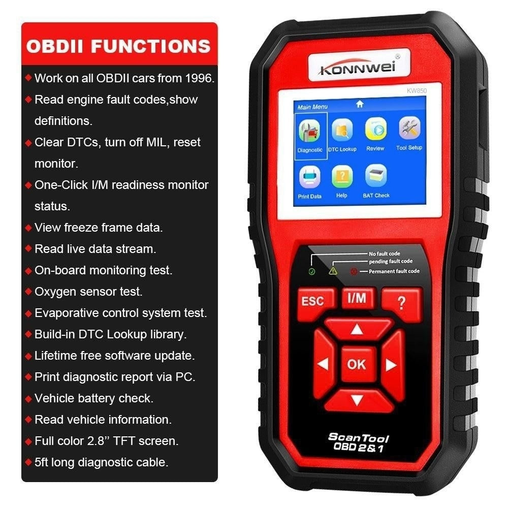 Universal Car Automotive Code Scanner Diagnostic Tool Auto Code-reader Image 9