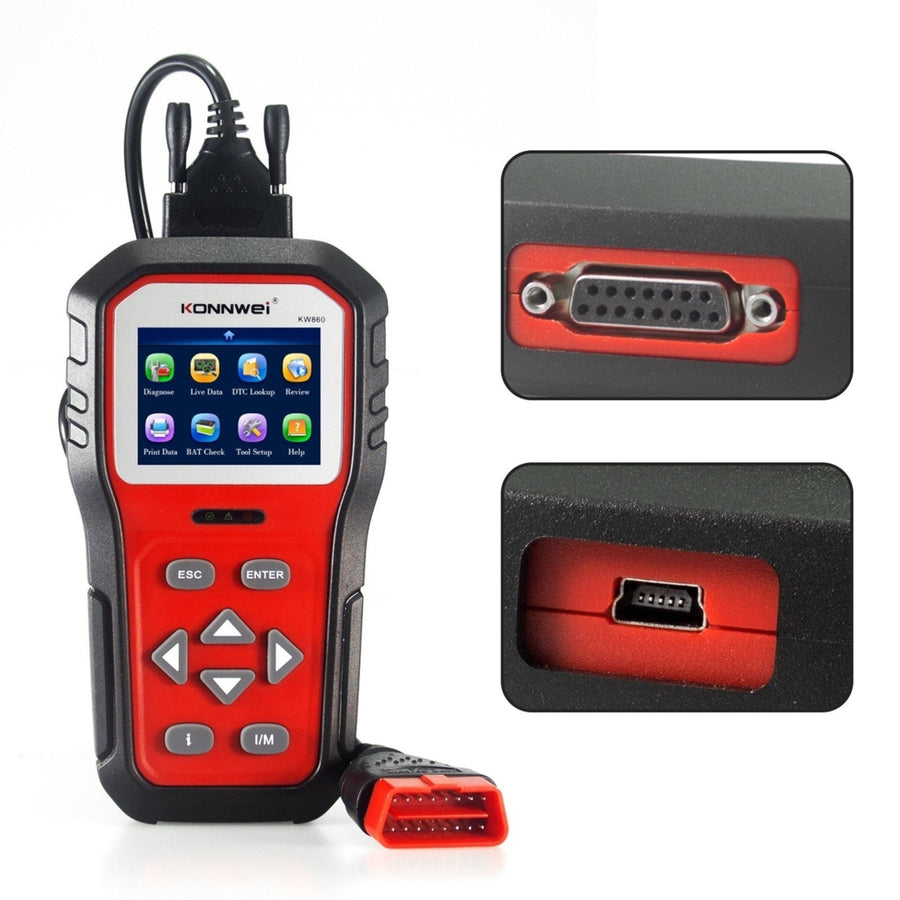 Universal OBD Scanner Automotive Diagnostic Tool Car Engine Fault Reader Image 1