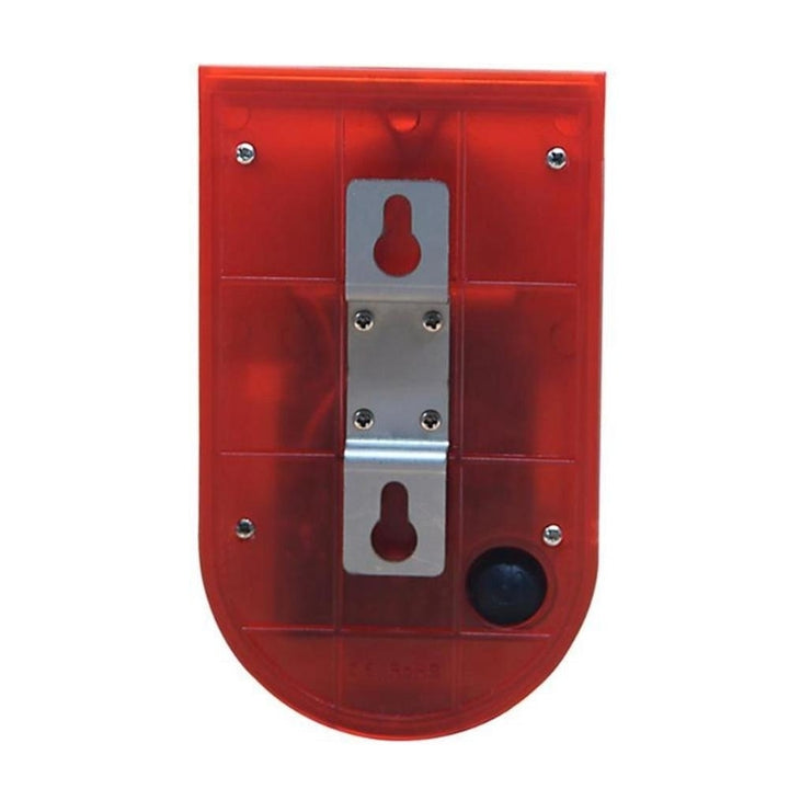 Waterproof Solar Motion Sensor Alarm Red Lamp with Warning Sound Image 3