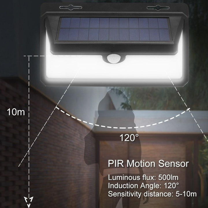 Waterproof Solar Powered PIR Motion Sensor Wall Lights Image 4