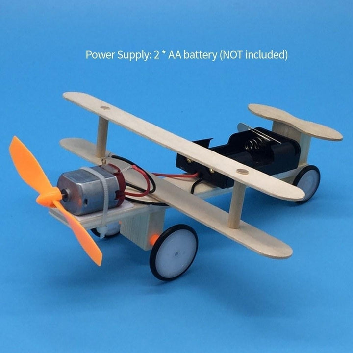 Wood Electric Aircraft Glider DIY Kit Kids Toy for Children Flying Assembled Experiment Building Kits Image 7