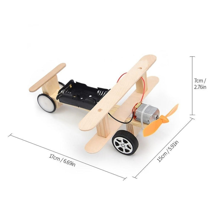 Wood Electric Aircraft Glider DIY Kit Kids Toy for Children Flying Assembled Experiment Building Kits Image 10