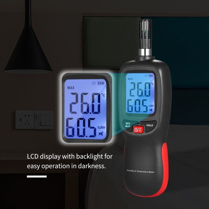 Digital Temperature and Humidity Meter Wet Bulb Dew Point Detector Image 5