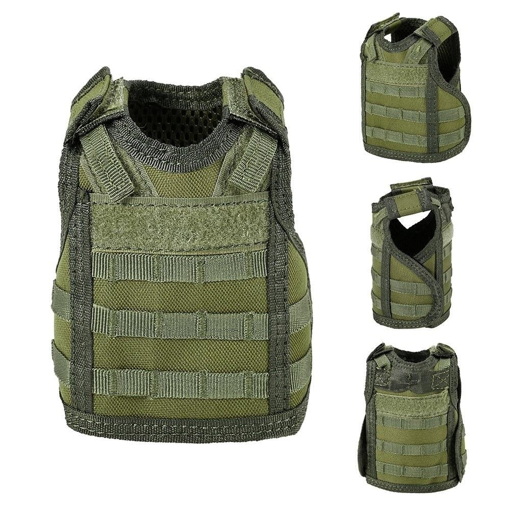 Tactical Beer Vest Military Molle Mini Miniature Beverage Bottle Can Cooler Holder Sleeve Image 1