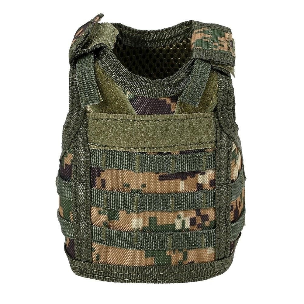 Tactical Beer Vest Military Molle Mini Miniature Beverage Bottle Can Cooler Holder Sleeve Image 1