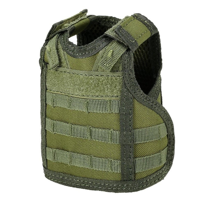 Tactical Beer Vest Military Molle Mini Miniature Beverage Bottle Can Cooler Holder Sleeve Image 5