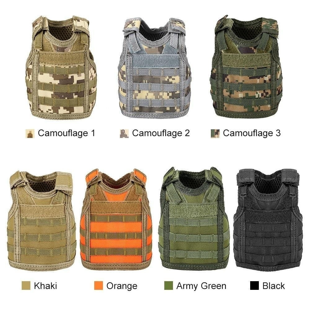 Tactical Beer Vest Military Molle Mini Miniature Beverage Bottle Can Cooler Holder Sleeve Image 8