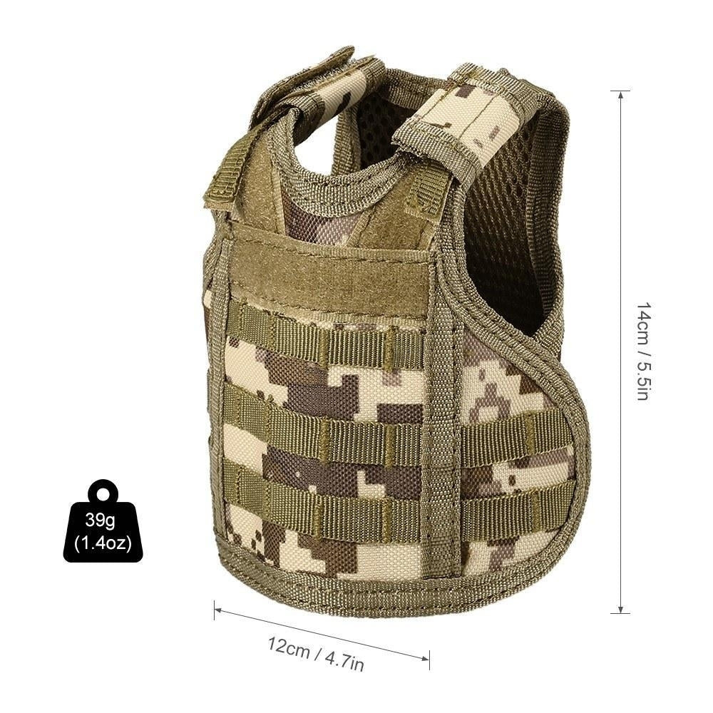 Tactical Beer Vest Military Molle Mini Miniature Beverage Bottle Can Cooler Holder Sleeve Image 12