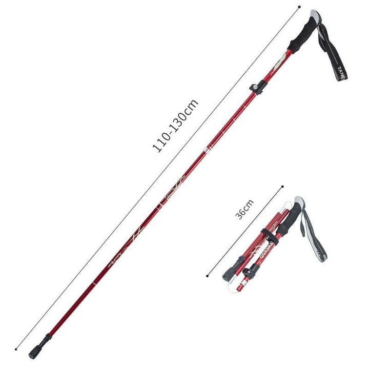 Anti Shock Walking Stick Telescopic Trekking Ultralight Aluminum Alloy Tactical Canes Sticks Image 1