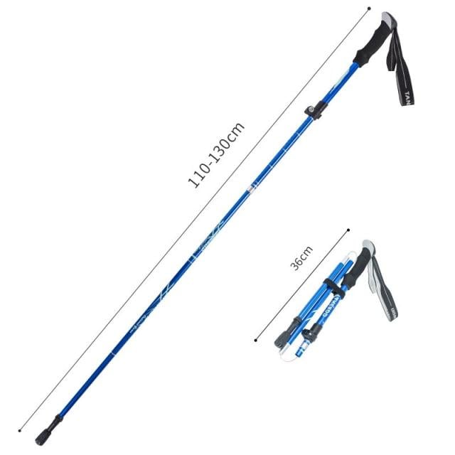 Anti Shock Walking Stick Telescopic Trekking Ultralight Aluminum Alloy Tactical Canes Sticks Image 9