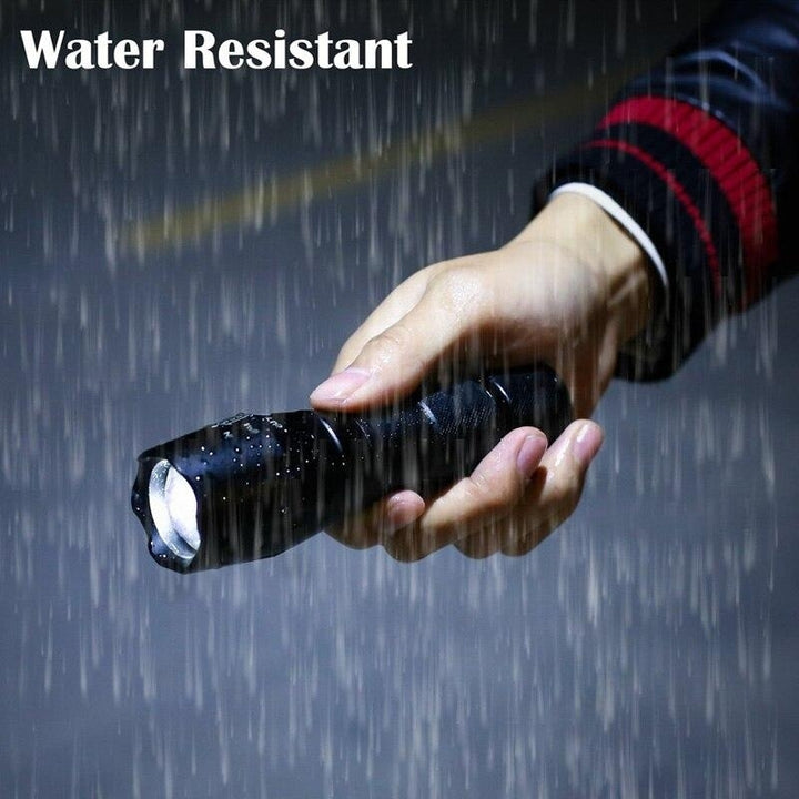 T6 LED Handheld Tactical Flash Zoom Torch Light Camping Lamp For 18650 Rechargeable Battery Image 9