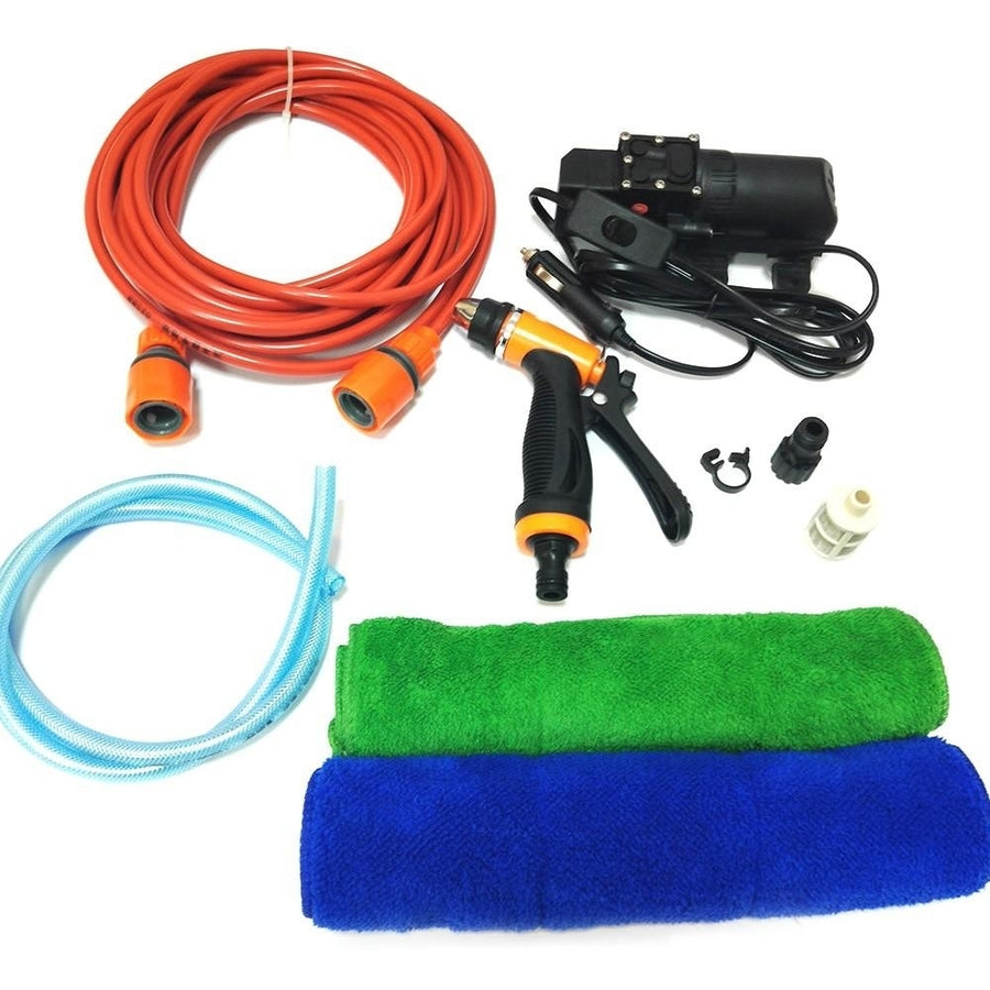 Car Wash Washing Machine Cleaning Electric Pump Pressure Washer Device 12V Image 1