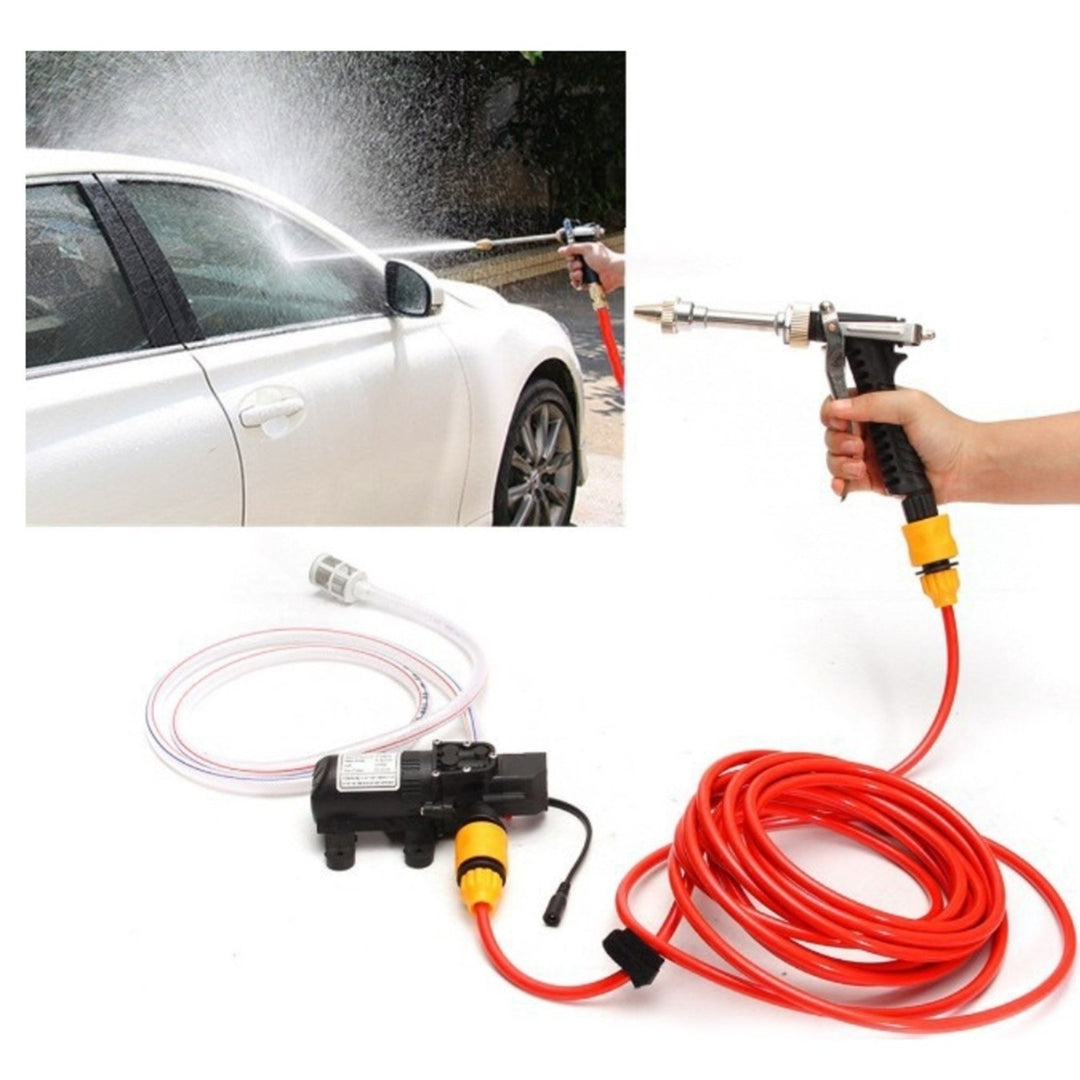 12V Portable Car High Pressure Washer Water Pump Jet Wash Cleaner Hose Van Kit Image 7