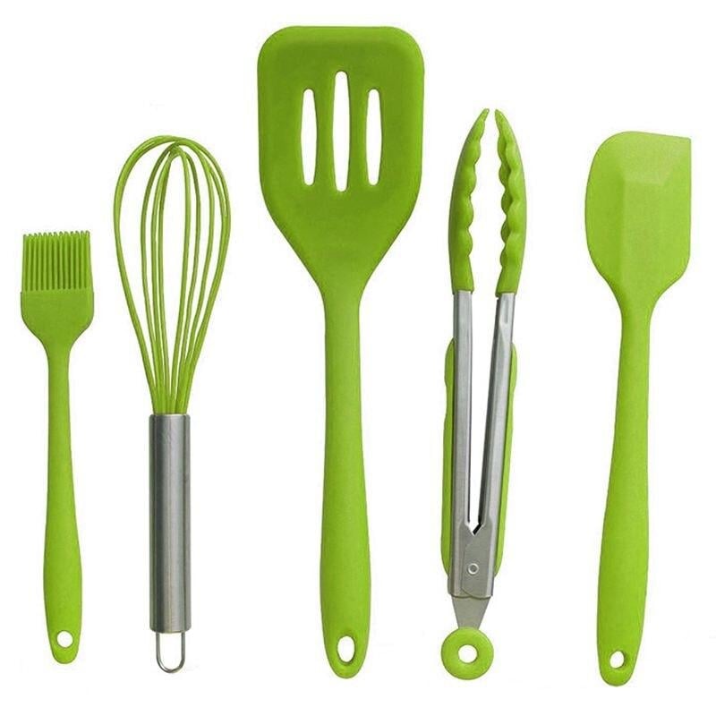 10 Pcs/set Silicone Cooking Utensil Sets Heat Resistant Spatula Set Non-Stick Cookware Image 4