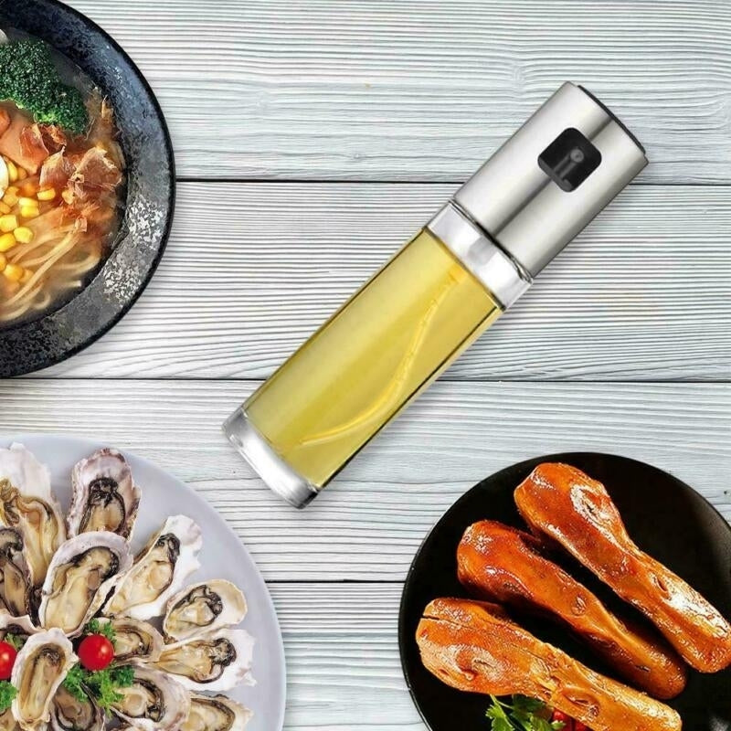 100ml Olive Oil Sprayer Stainless Steel Oil Dispenser Mister Pump Bottle BBQ Kitchen Tools Image 5