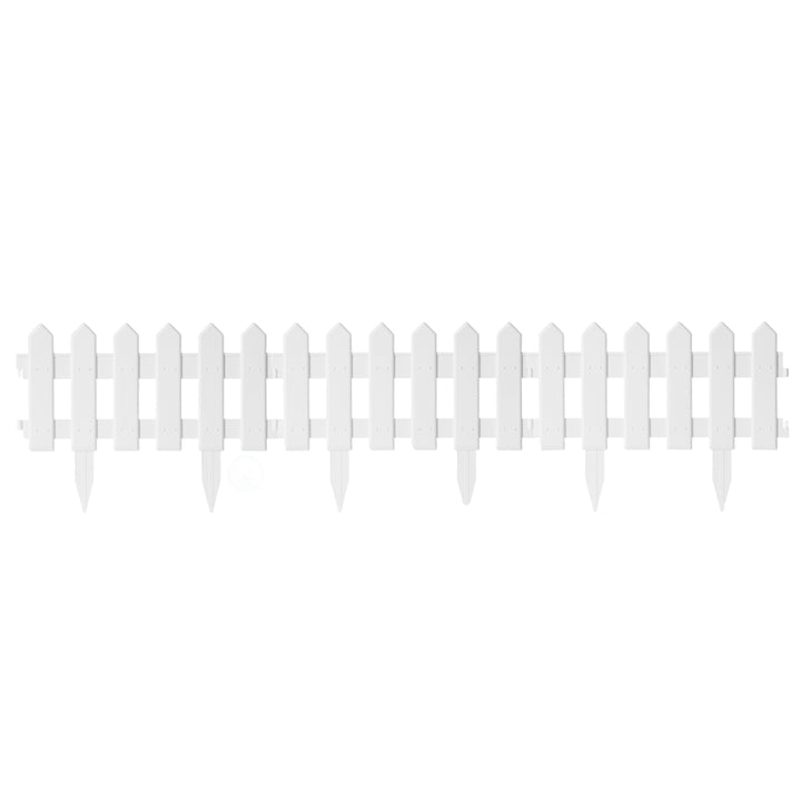 Decorative Garden Ornamental Edging Border Lawn Picket Fence Landscape Path Panels, Pack of 6 Image 5