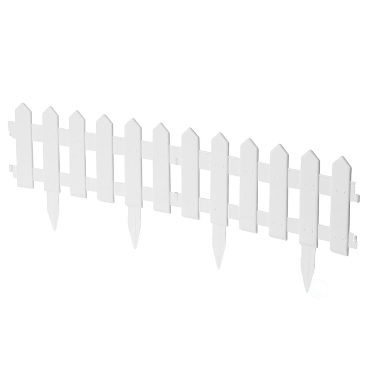 Decorative Garden Ornamental Edging Border Lawn Picket Fence Landscape Path Panels, Pack of 6 Image 10