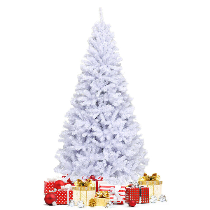 6ft/ 7.5ft/ 9ft White Christmas Tree Classic Pine Tree (White) Image 1