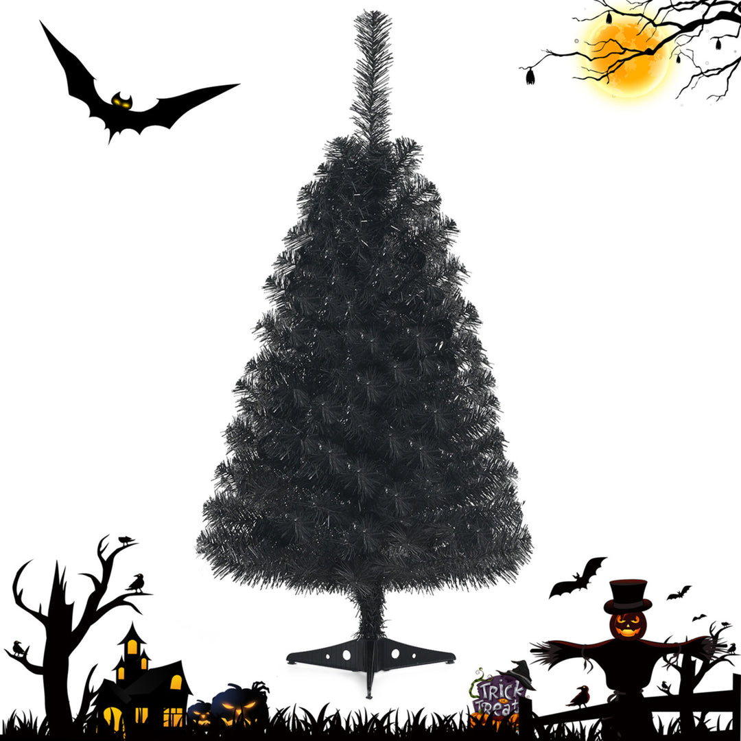 3 Ft Un-lit Black Halloween Tree Artificial Tabletop Christmas Image 1