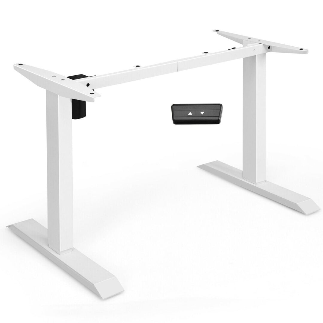 Electric Sit to Stand Adjustable Desk Frame w/ Button Controller Image 3