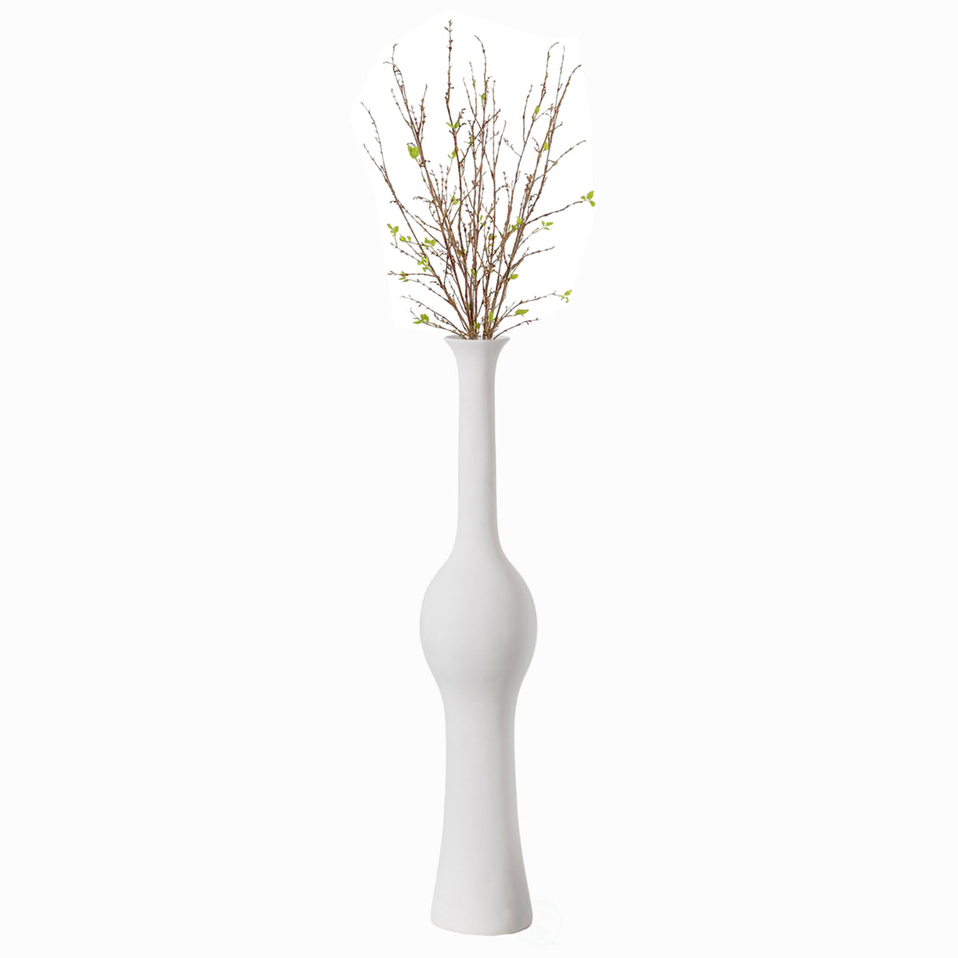 Unique Style 58.75 inch Tall Floor Vase for Entryway, Dining, or Living Room Decor, Elegant White Ceramic Tall Vase with Image 5