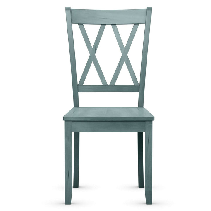 Set of 4 Wooden Dining Side Chair Armless Chair Home Kitchen Mint Green Image 9