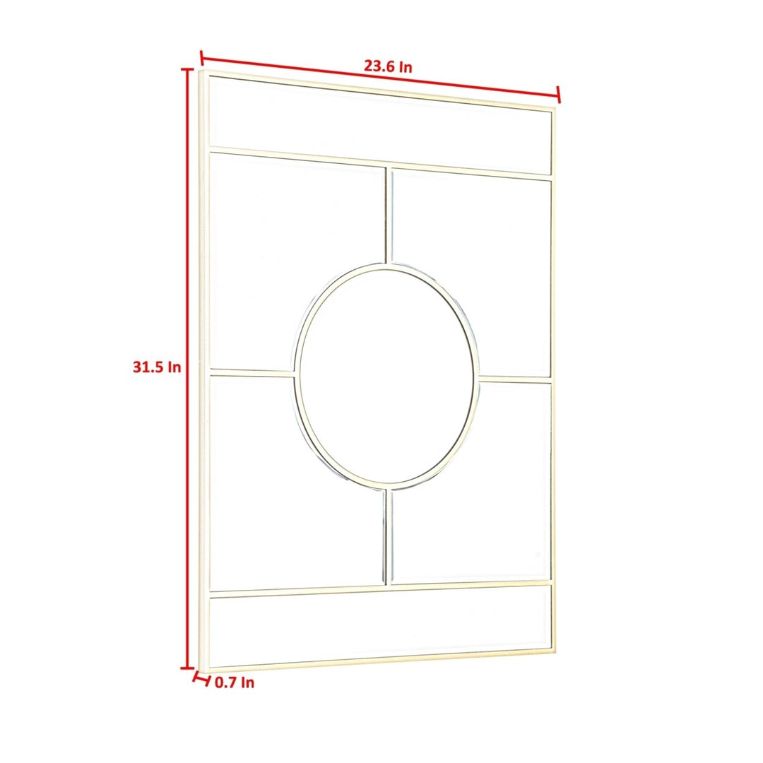 Maleah Mirror - Accent Geometric Overlay 31.5" x 23.6" x 0.7"Wall Mounted Image 5