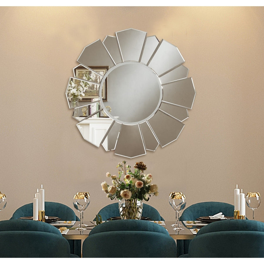 Aryana Mirror - Accent Flower Shape 32.7" x 32.7" x 0.7" Wall Mounted Image 1