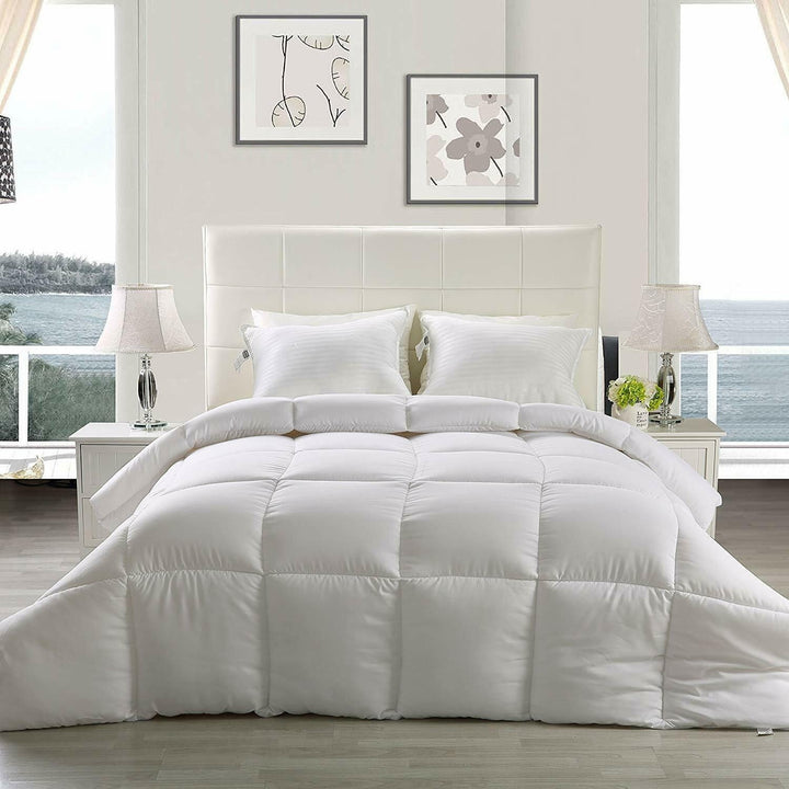 All Season Down Comforter White Queen Size Image 1