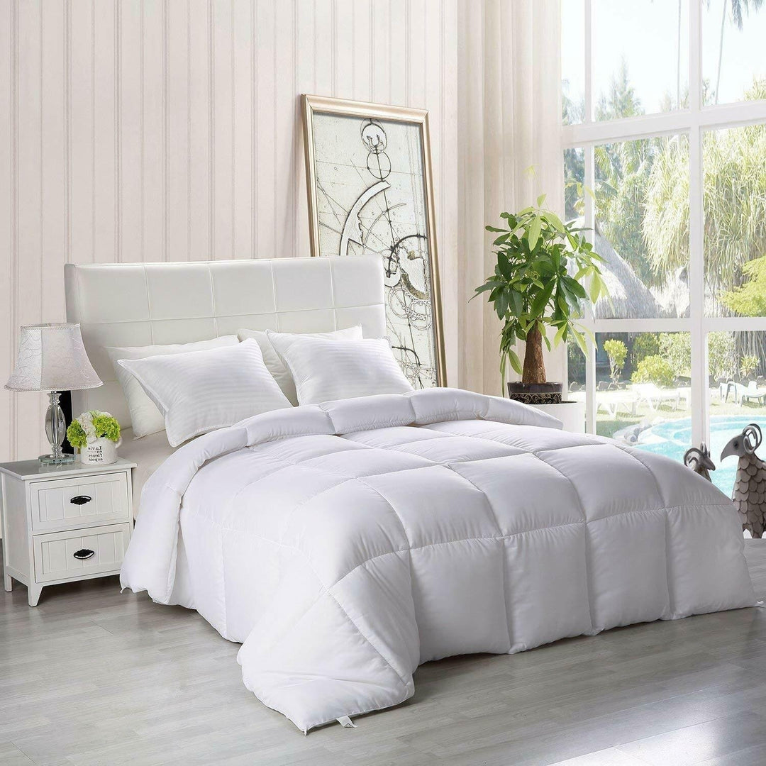 All Season Down Comforter White Queen Size Image 2