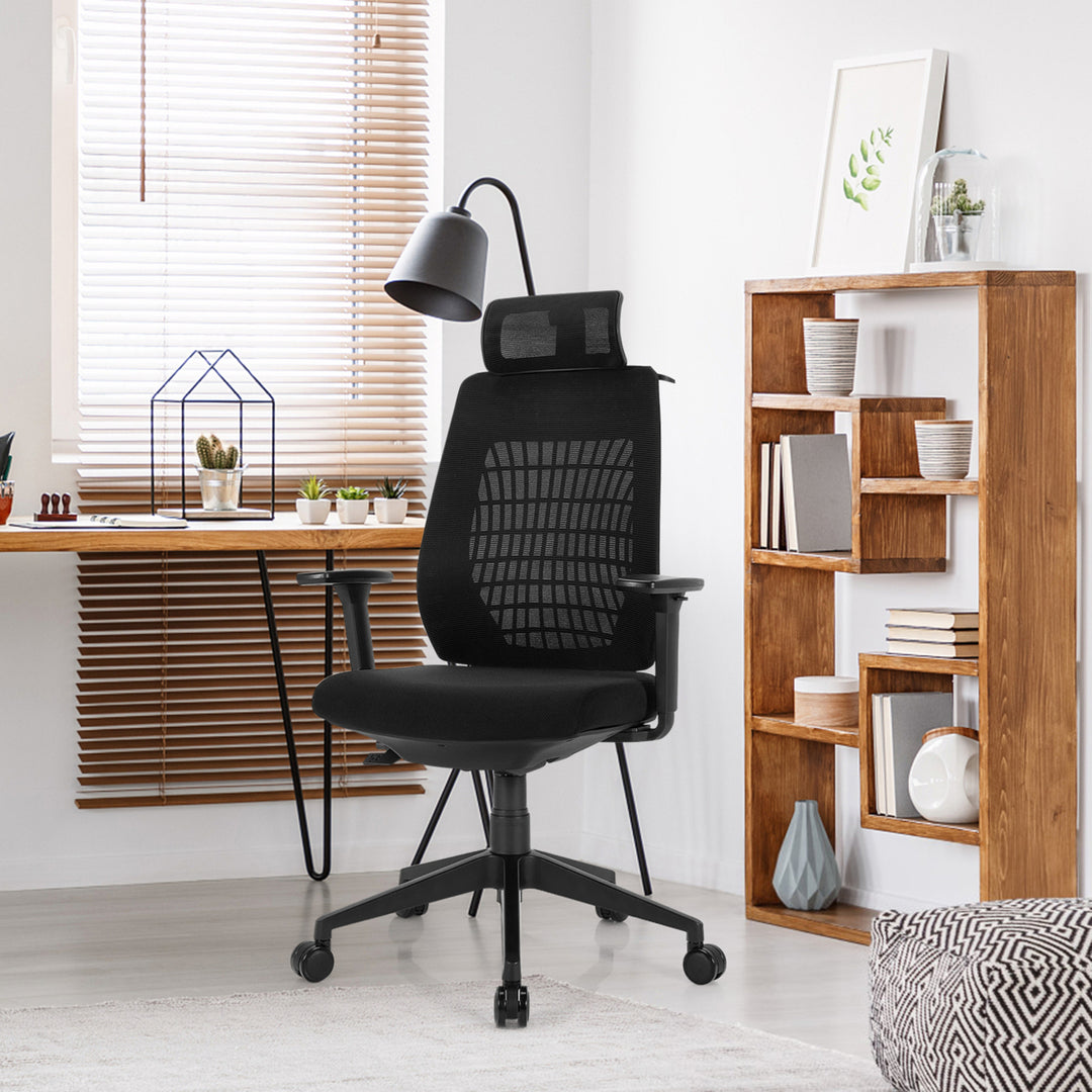 Ergonomic Mesh Office Chair High Back Swivel Executive Chair w/ 3D Armrests Image 3