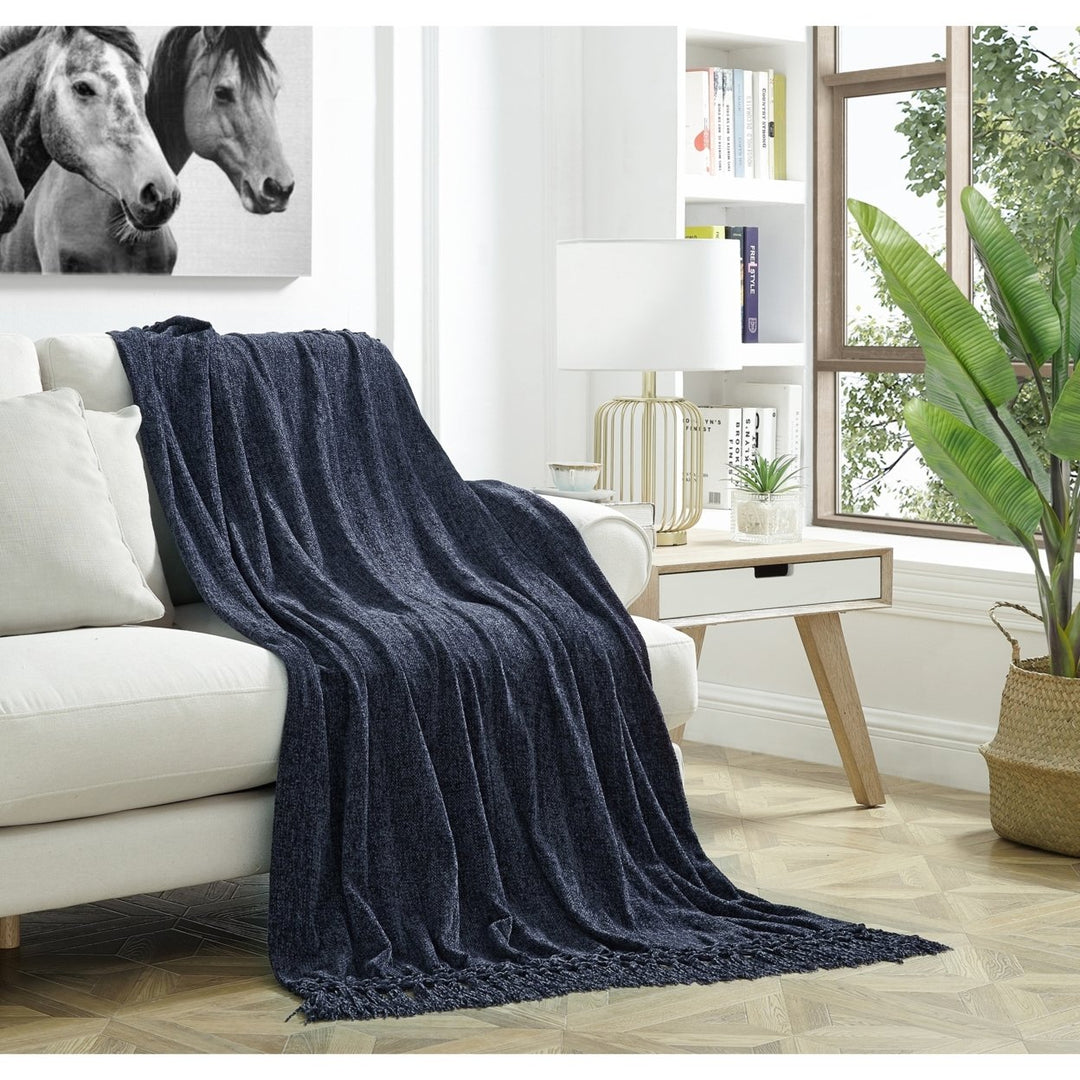 Danilo Throw-Chenille-Tassel-Soft Image 3