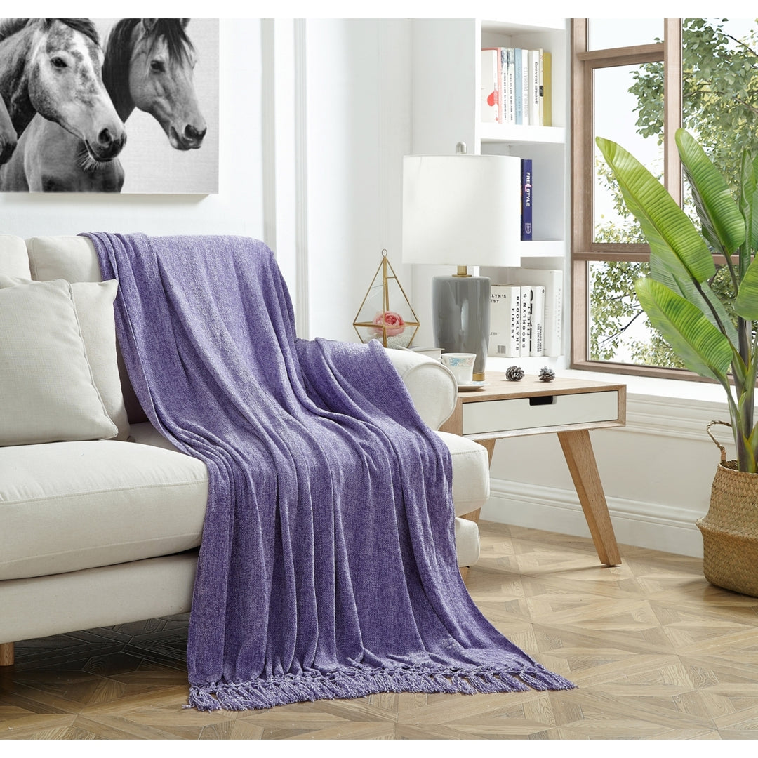 Danilo Throw-Chenille-Tassel-Soft Image 8