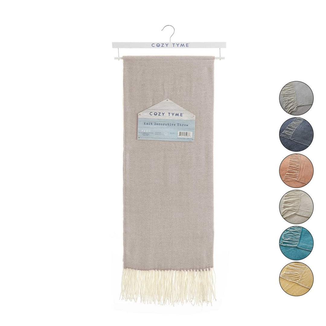 Nahla Throw-Faux Cashmere-Fringe-Cozy Image 8