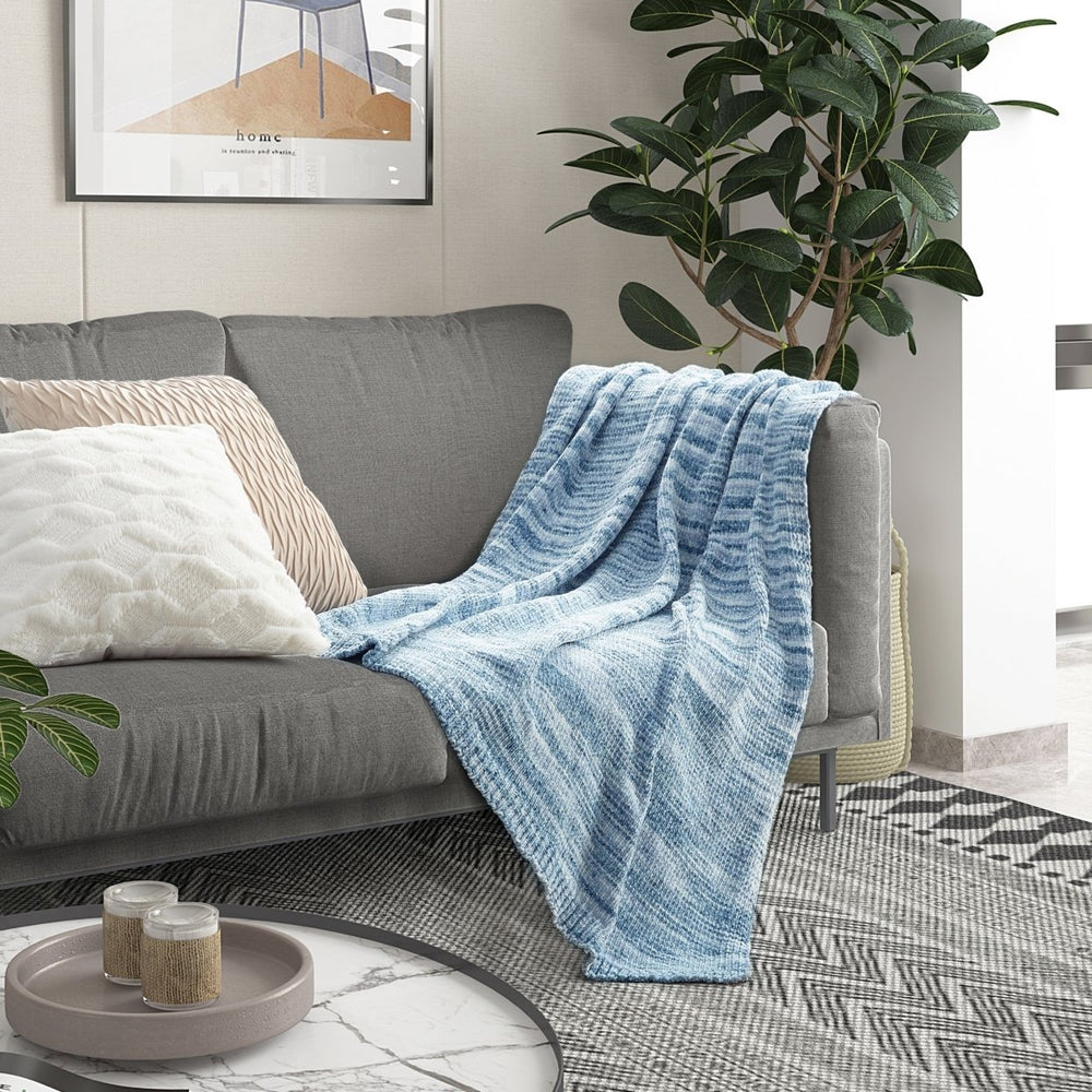 Malani Throw-Space Dye Chenille-Cozy and Lightweight-Soft Image 2