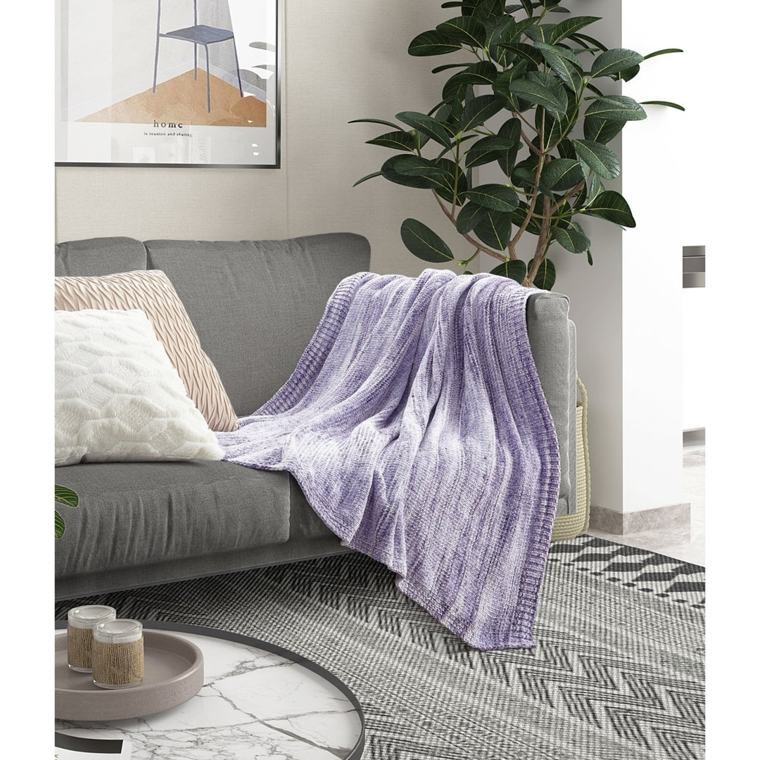 Malani Throw-Space Dye Chenille-Cozy and Lightweight-Soft Image 4