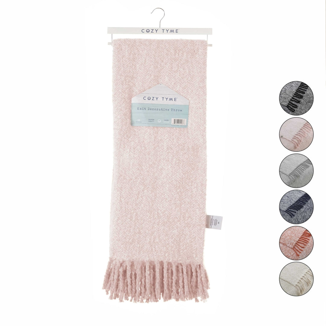 Koen Throw-Faux Mohair-Tassels-Soft Image 8